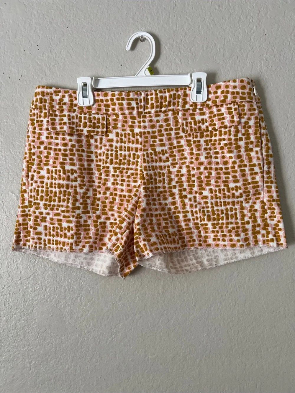 NWOT J. Crew Chino Shorts Geometric Pattern Size Unknown